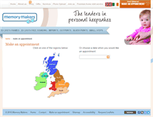 Tablet Screenshot of booking.memorymakers.co.uk