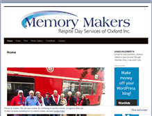 Tablet Screenshot of memorymakers.org